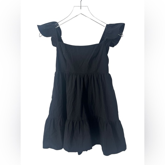 Reformation Black Jeune Mini Dress B3084 - Picture 2 of 5
